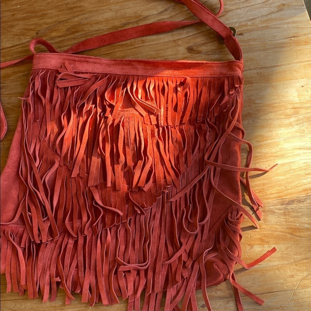 🇦🇷 Rhapsodia fringe suede shoulder bag with adjustable strap - Picture 3 of 9